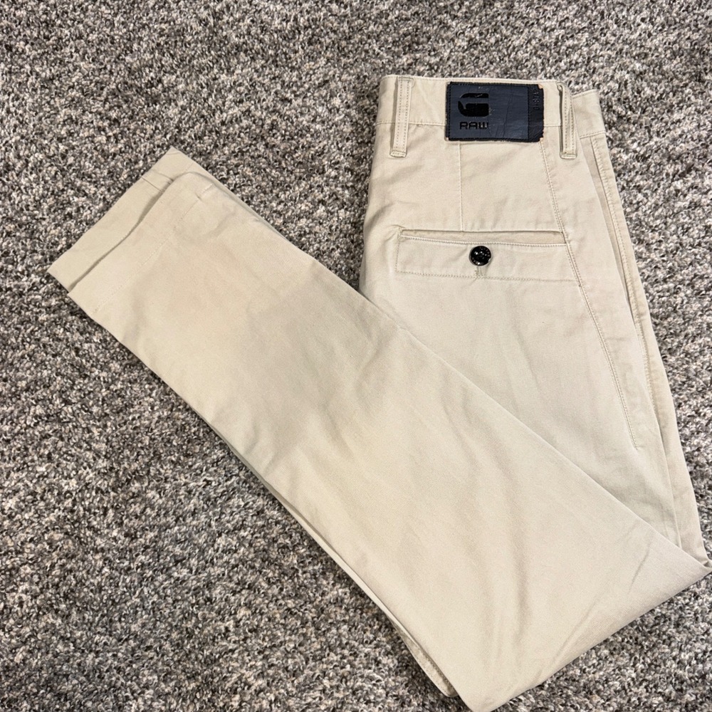 G-Star RAW Bronson Slim Chino 30x30 Tan Khaki Pants Men's